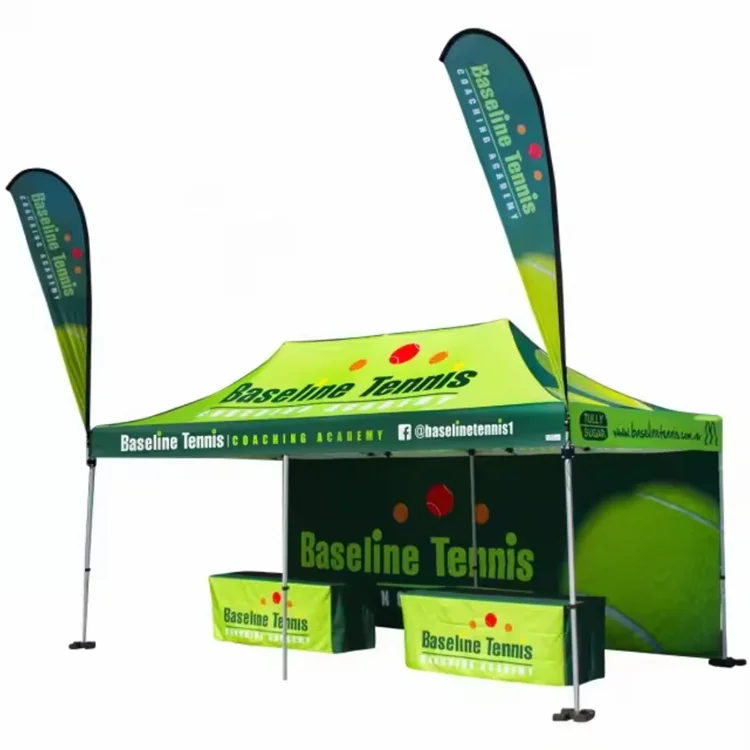 Portable 10x10 10x15 10x20 Big Heavy Duty Canopy Pop Up folding Gazebo wall Tent With Sidewalls For Outdoor Party Car Parking