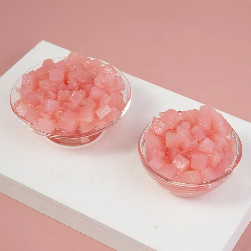 2022 новый продукт консервированные розовые персиковые кубики для чайного магазина фруктового чая сырье