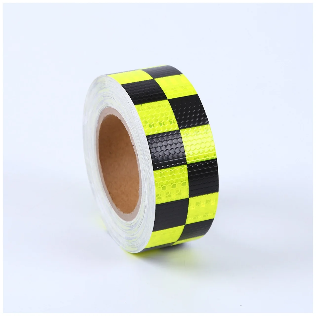 PVC Yellow Black Reflective Tape Checked Safety reflective truck