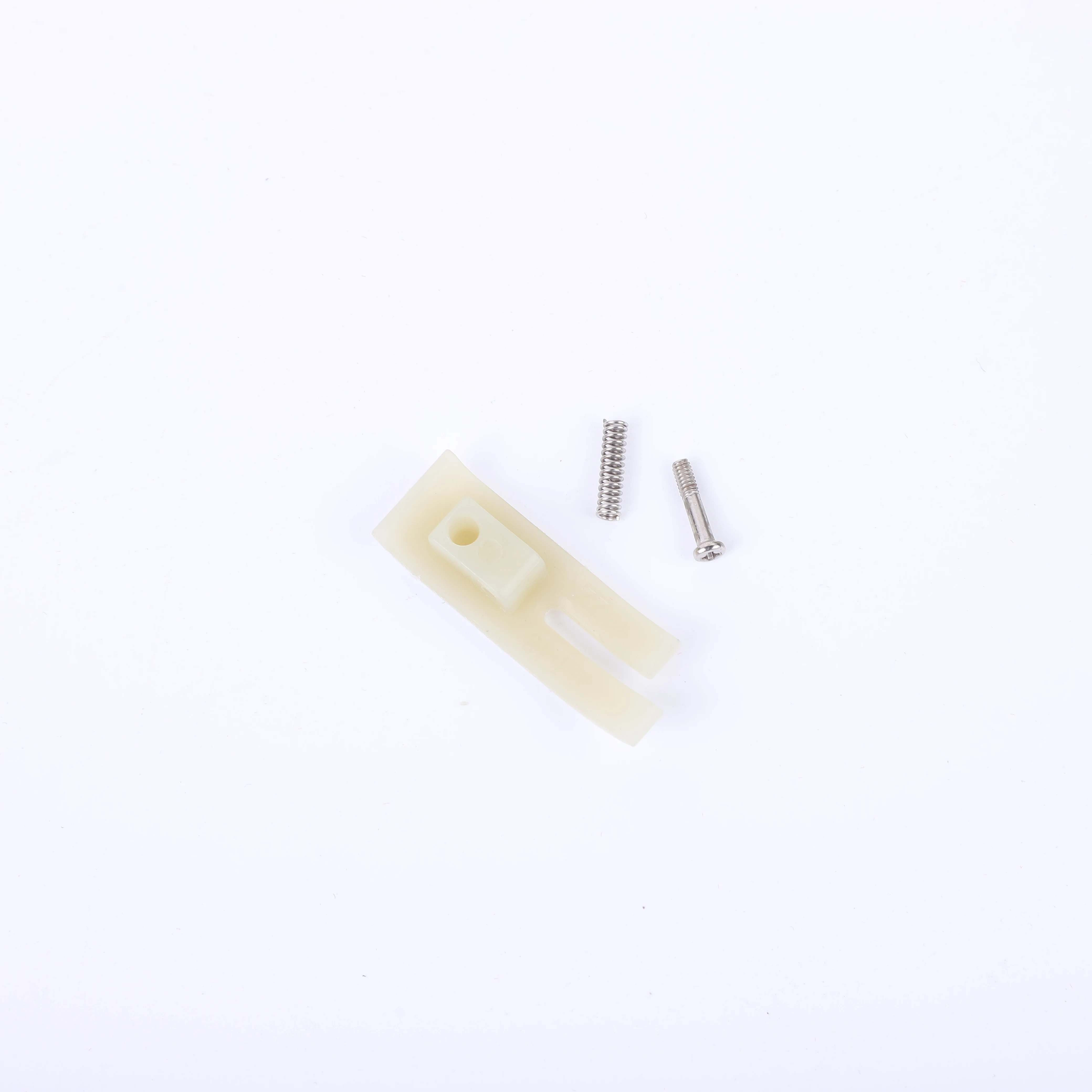 Wholesale garment machinery parts industrial flat car sewing machine spring plastic white bottom thickened presser foot bottom