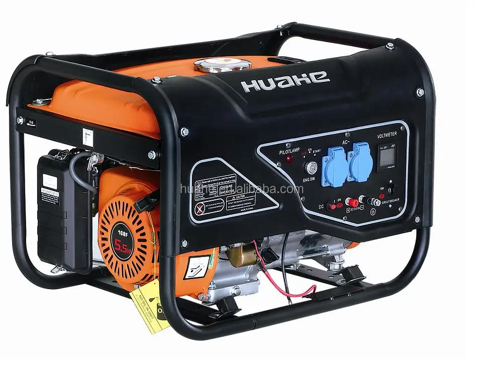 Max power 2200w gasoline generator with digital volt meter low noise