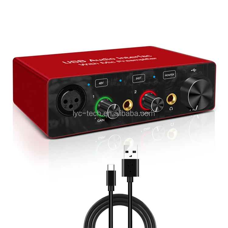 Внешняя звуковая карта maono для студийной записи музыки в реальном времени, Портативная звуковая карта xlr usb, звуковой интерфейс