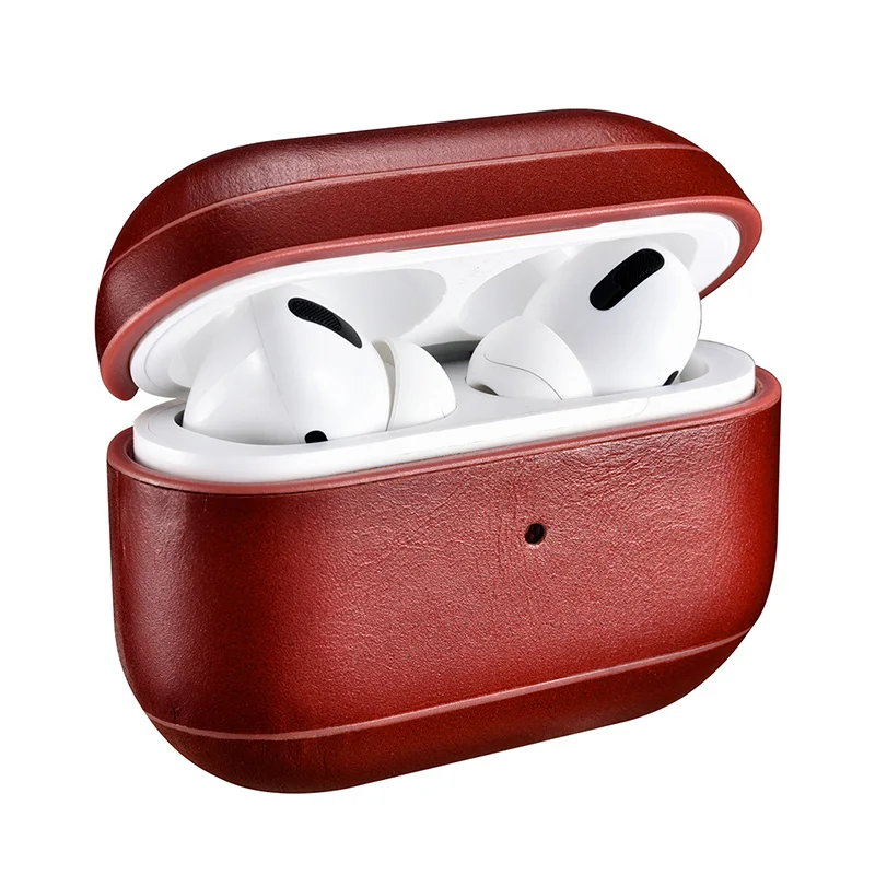 Защитный чехол из натуральной кожи для Airpods Pro Новая беспроводная гарнитура Apple Box