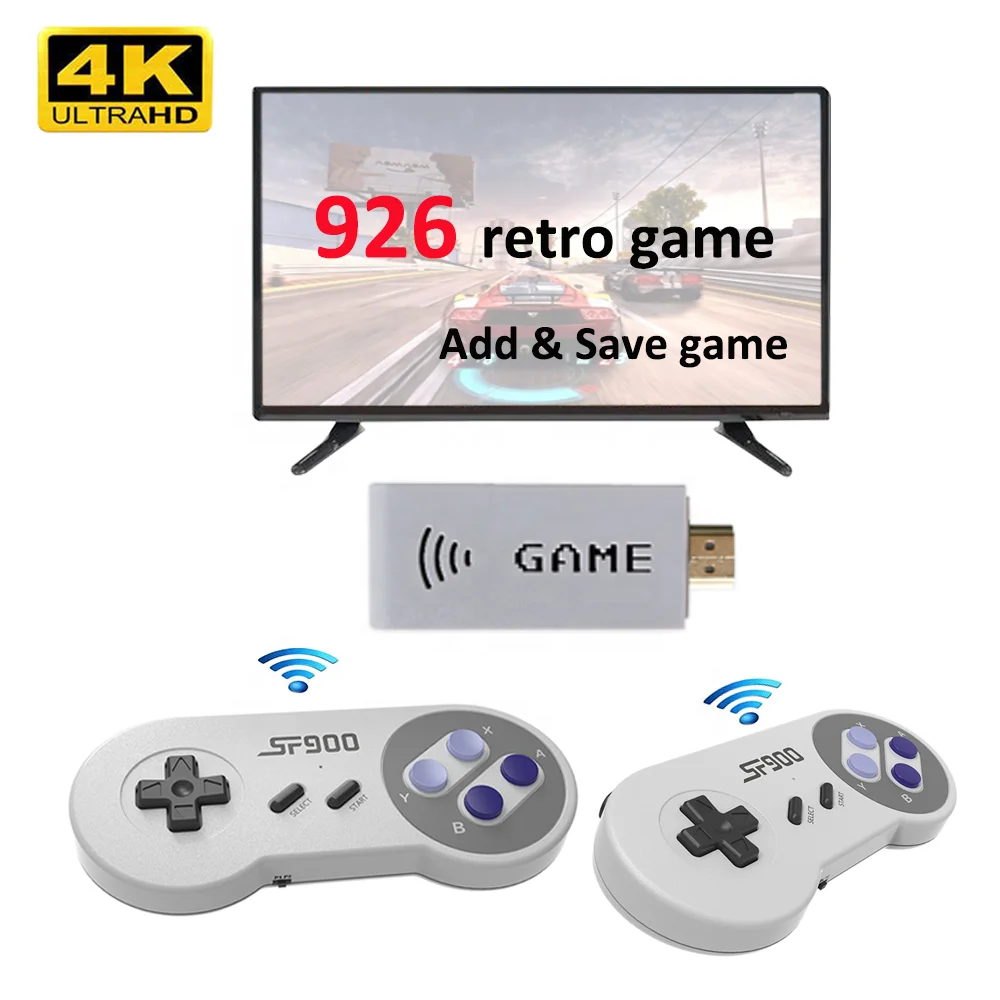 Mini Game Stick TV Video Gaming Console With 926 Classic Juegos HD Retro Game Player Wireless Controller Support Add Save Games