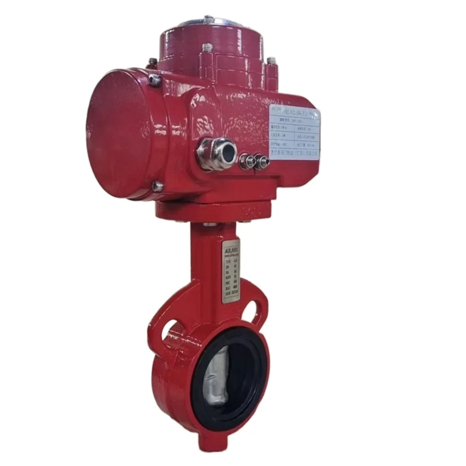 Electric wafer butterfly valve  D971x-10/16  electric soft sealing ductile iron carbon steel butterfly valve