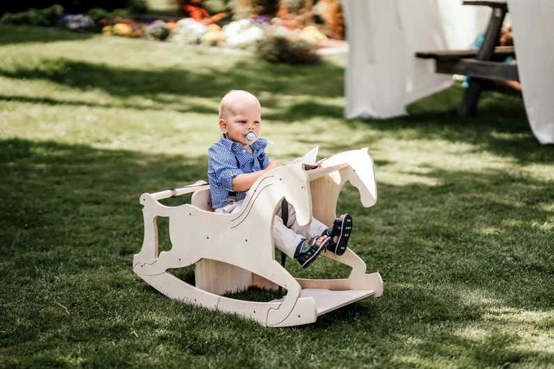 montessori rocking chair 3 in 1 wood rocking toy wood rocking horse