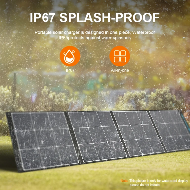 High Efficient Durable 200W ETFE Portable Foldable Solar Panel folding solar panel container solar panel sheets for camping