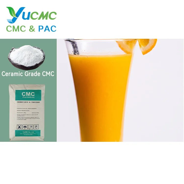 Yucmc Carboxy Metyl Grade Wholesale Adhesive Food Additives Gum Sodium Carboxymethyl Cellulose Cmc
