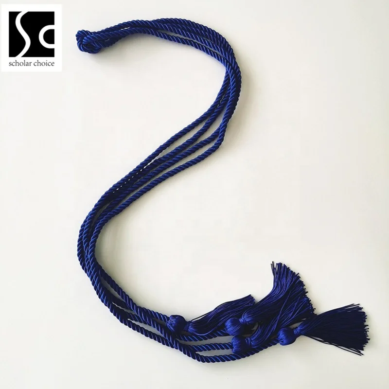 
Graduation tassels factory directly wholesale high quality double gold honor cord/graduation honor cords 