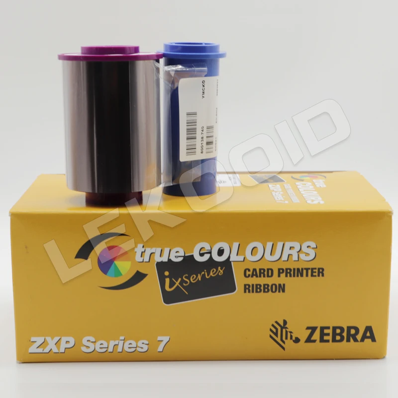 Zebra ZXP Series 7 Printer Color Ribbon 800077-740 250 Images 800077-740em