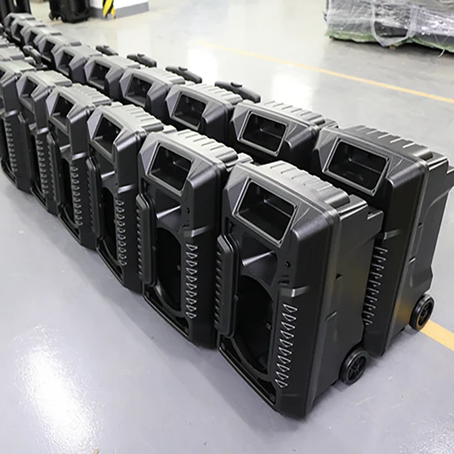 Led Light Control Tws Wireless Speakers Volume Usb 12/15 Inch Box Trolley with Mic Portable Speaker