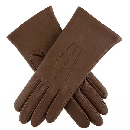 Simple  Design Warm and  Comfortable Women  Car Driving Leather Gloves