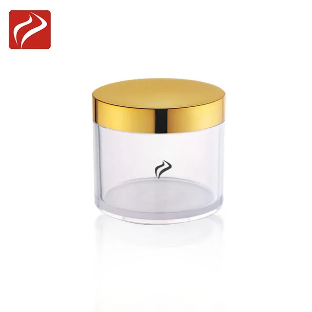 Custom size clear PETG cosmetic cream jar for skin care