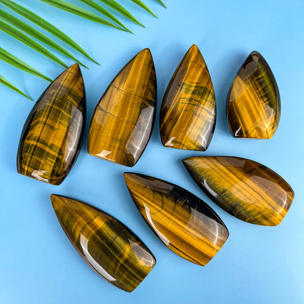 Hot Sale Natural Manual Carving Blue Tiger Eye Stone Ornament Decoration for Christmas Gifts
