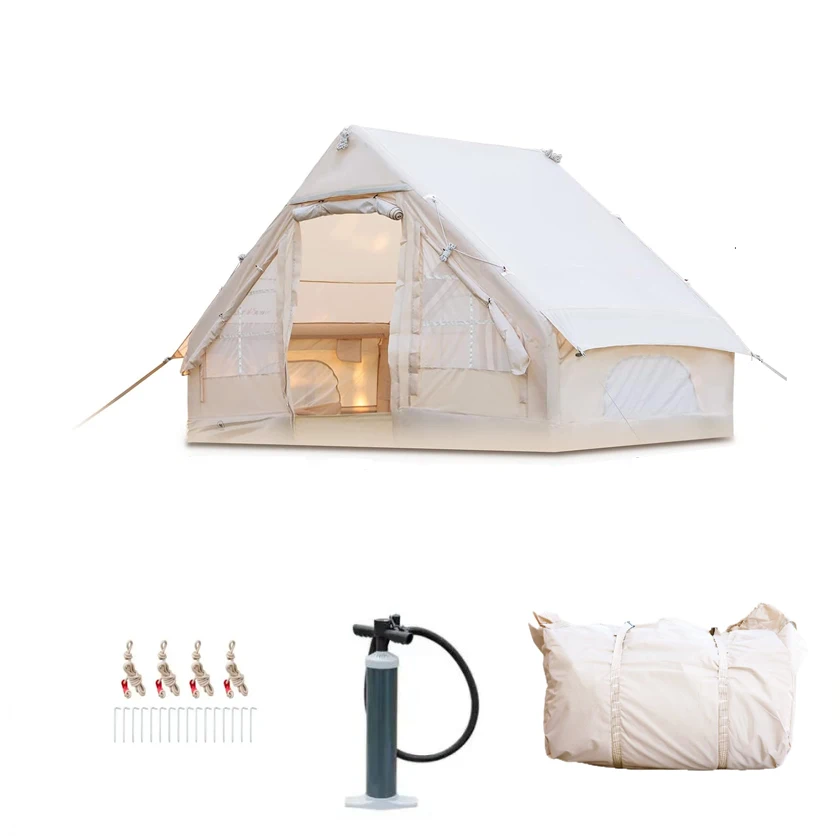 Hot Sale 2*3m 6 Square Meter 420D Oxford Wholesale In Bulk Outdoor Camping Waterproof Automatic Inflatable Air Tent