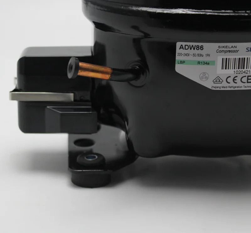 ADW86  refrigeration compressor  220-240v R134A 1/4+HP Domestic