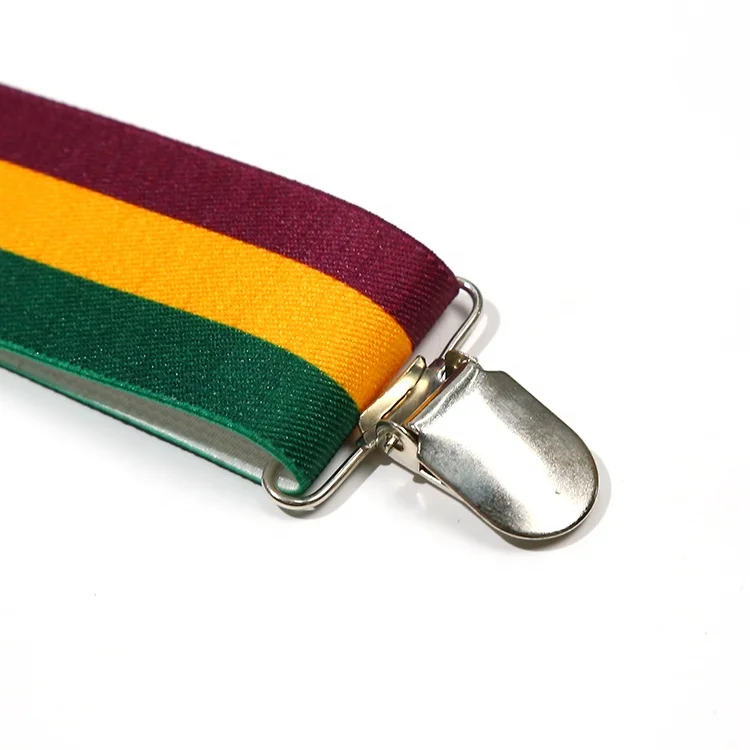 
stock Chinese suspender factory hot Sale Fashion High-End Fashion Suspenders For Men, 3 Clips Suspender Y Shaped Braces Gallus 