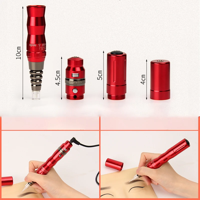 OEM Popular Korea Battery Tattoo Pen Tattoo Gun PMU MTS Permanent Makeup Microblading Machine Semi Wireless Tattoo Machine