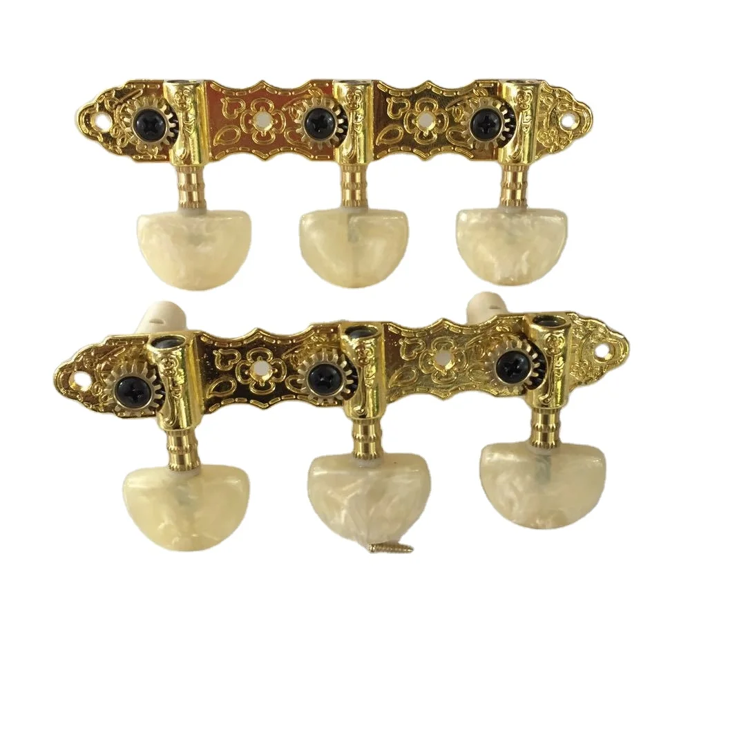 Guitar accessories Instrument accessories Long three ABS flower head plastic column, string knob, string shaft tuning
