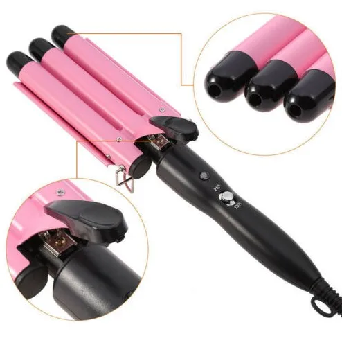 Three-tube household water ripple small and large curling iron splint hair curler