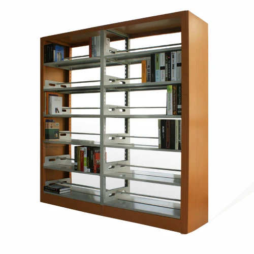 
Best Selling New Design Wood School Library Furniture Designs Metal Steel Wooden Bookshelf 
