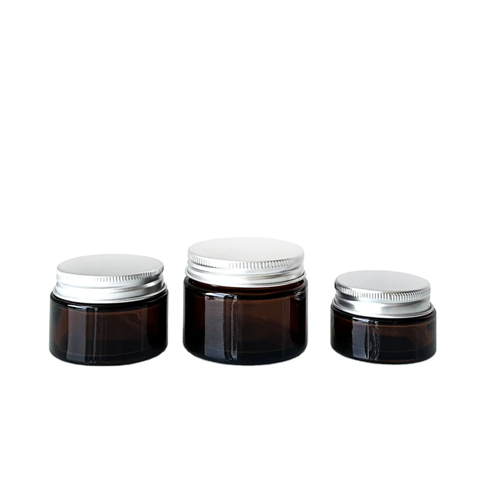 glass jars and containers Wide Mouth Body butter Amber frosted 16 oz glass jars with lids
