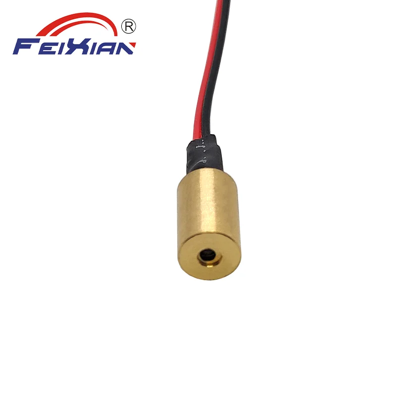 High Coaxiality & Concentricity 6X9mm650nm1mW 5mW Red Laser Module Laser Head for Dot-Dotting Copper-Shell