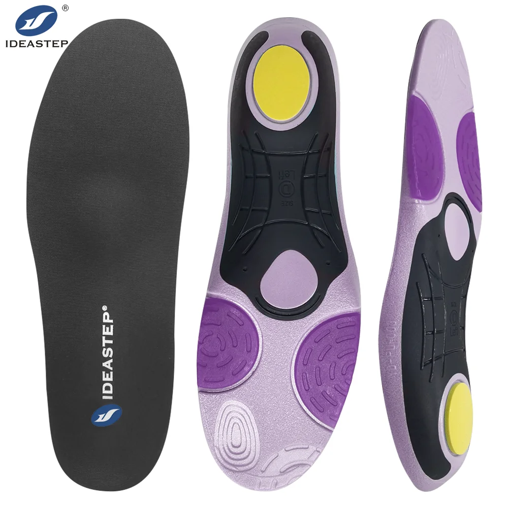 Edeastep Comfort-boosting D01 Fabric Insoles With Pu And Gel And Anti-slip Black Nylon For Ultimate Arch Support  Insoles