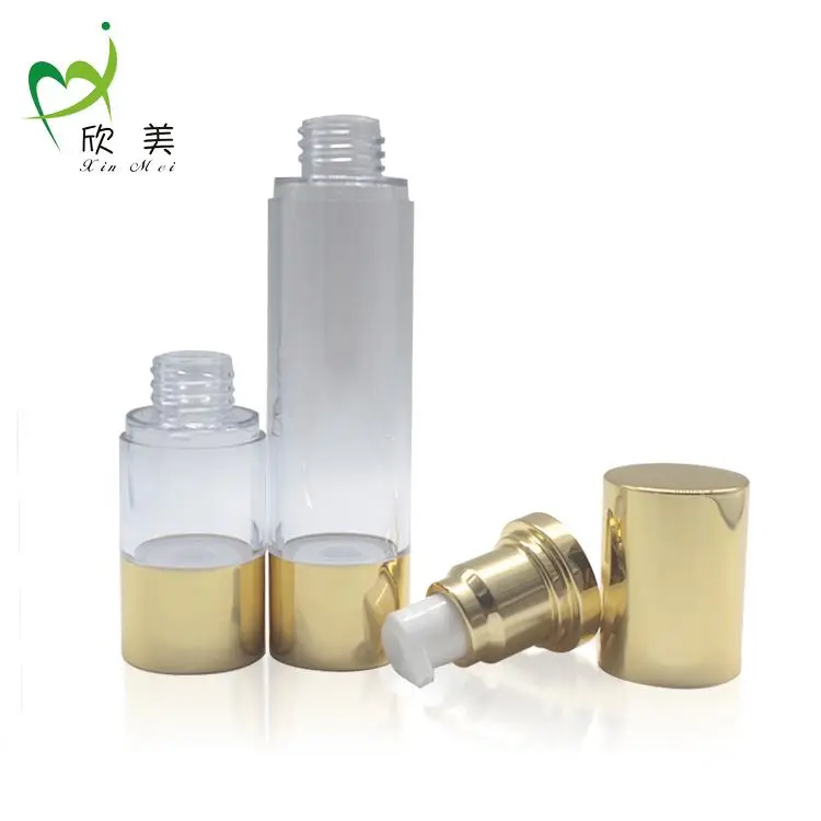 20ml pearl white gold plastic eye cream airless bottle bb cream bottle serum essential oil bottle