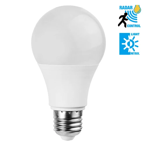 Smart Sensor Bulb Good Price 9W Radar Motion Microwave Sensor Led Bulb 80 E27 Sensor Light SMD2835 Lighting and Circuitry Design