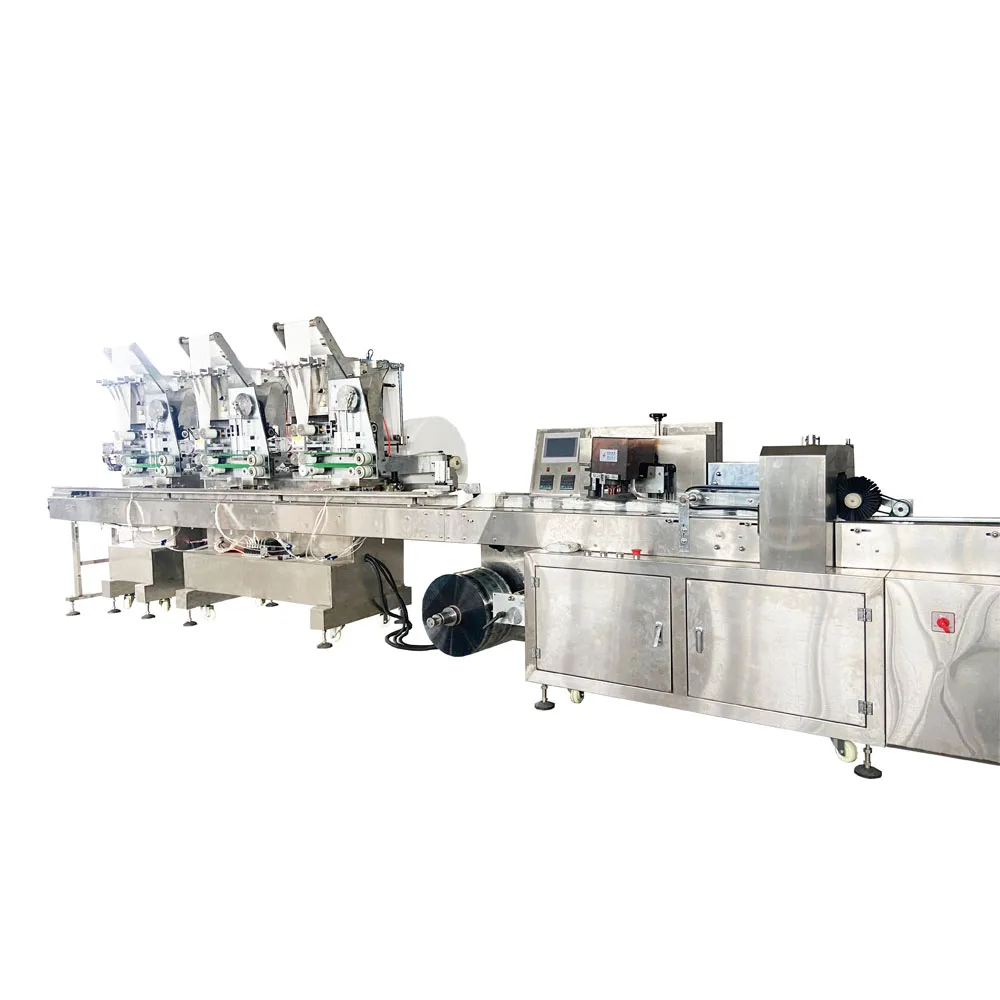 Wet Wipes Making Machine To Make Multiple Pieces In One Pack Wet Tissue Production Line