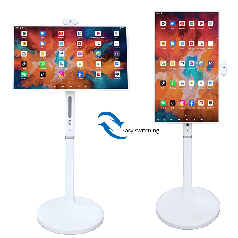 32 Inch Private Capacitive Touch Moving Screen 1920*1080 Usb Ips Lcd Fitness Display Android Monitor With Stand