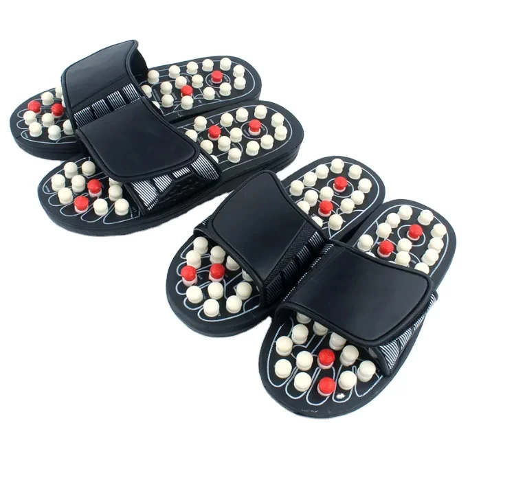Acupoint Massage Slippers Sandal For Men Women Feet Chinese Acupressure Therapy Medical Rotating Foot Massager Shoes Unisex