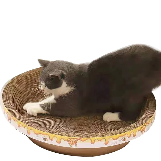 High quality cat scratcher corrugated board cat training toy