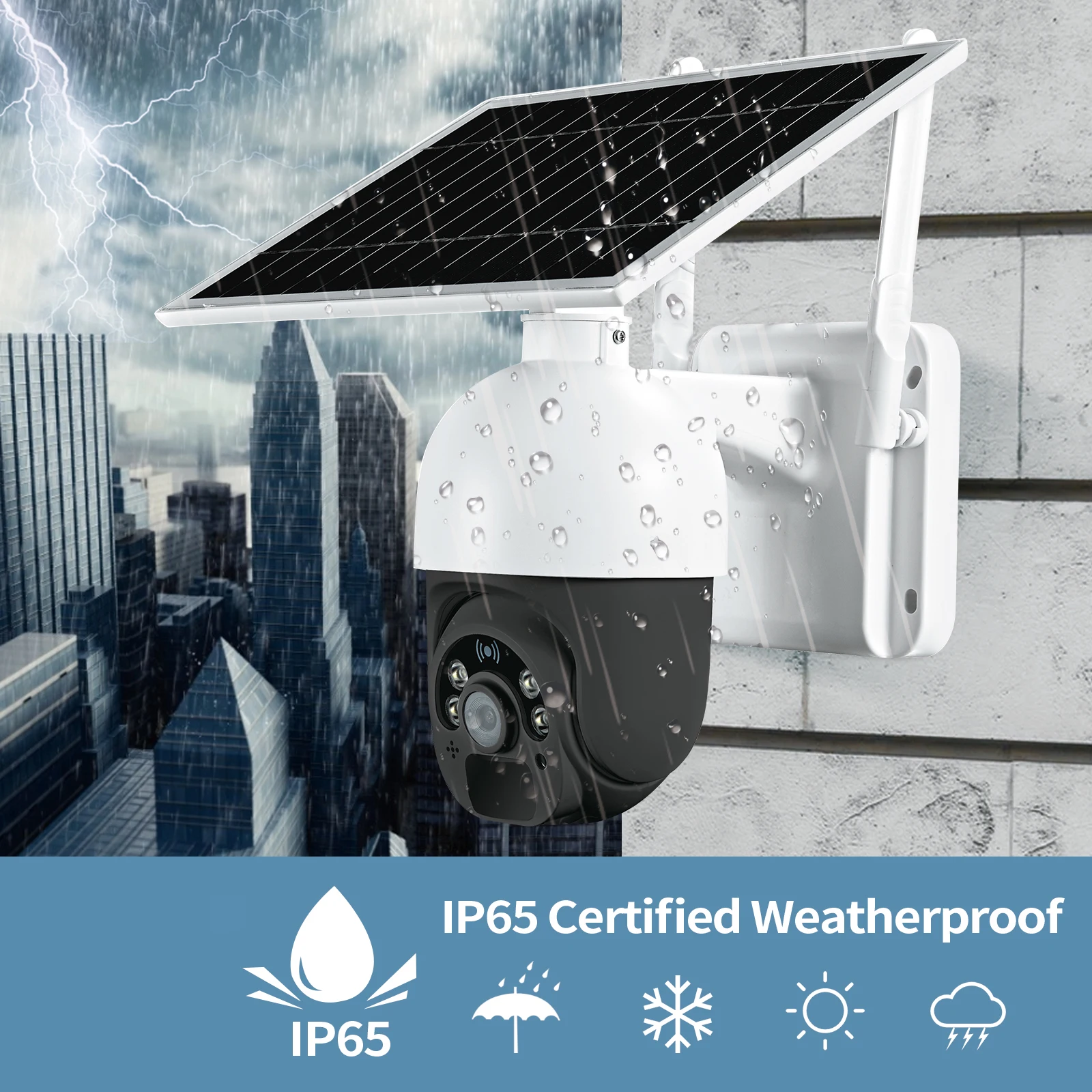  Купольная камера LOOSAFE 1080P с Wi-Fi 4g на солнечной батарее пик ptz наружная ночным видением 360 градусов для