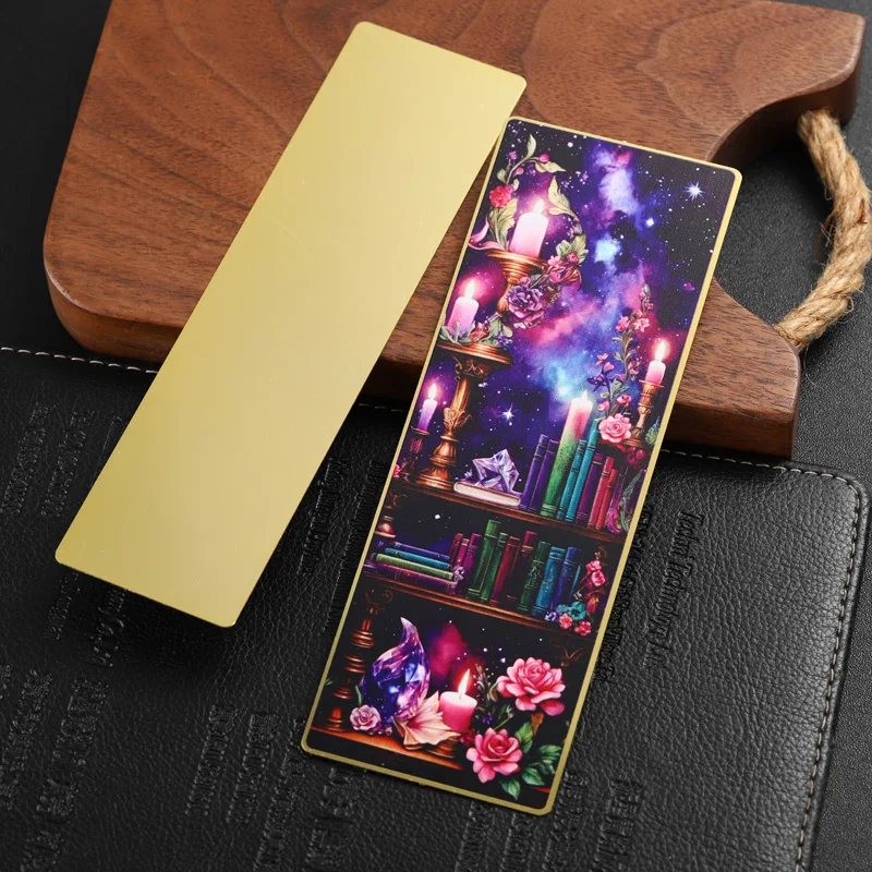 Your Own Book Marks Personalizada Meta Craft Gold Bookmarks Custom 2d 3D Horror Designs Color Spray Zinc Alloy Metal Bookmark