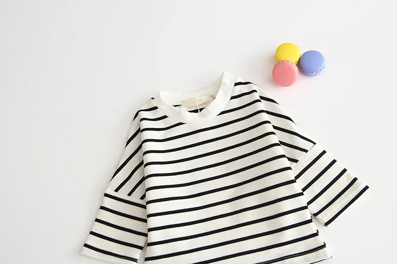 
Stripe Infant Base Shirt Long Sleeve Baby Tops For Girl 