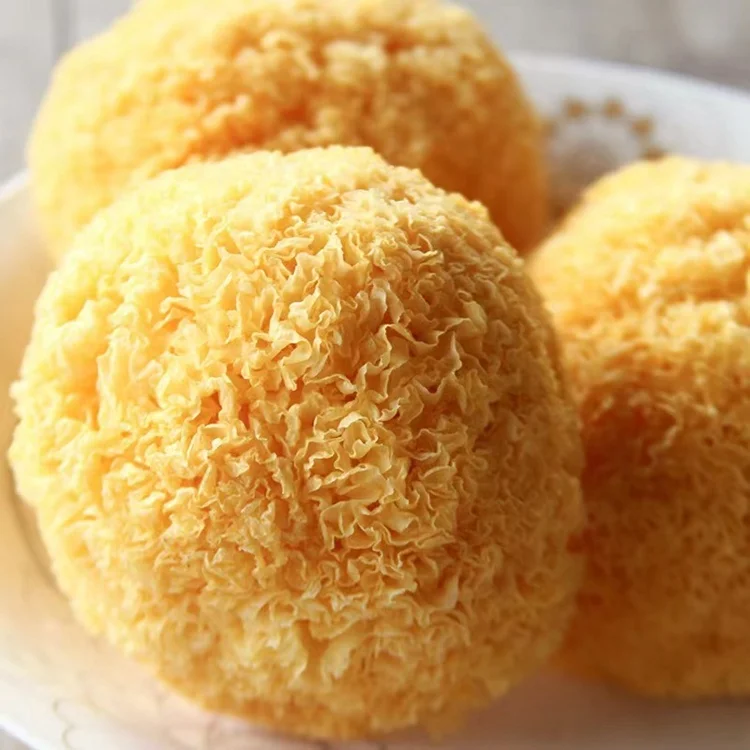 Chinese silver ear fungus mushroom yin er Tremella fuciformis healthy food dried white fungus