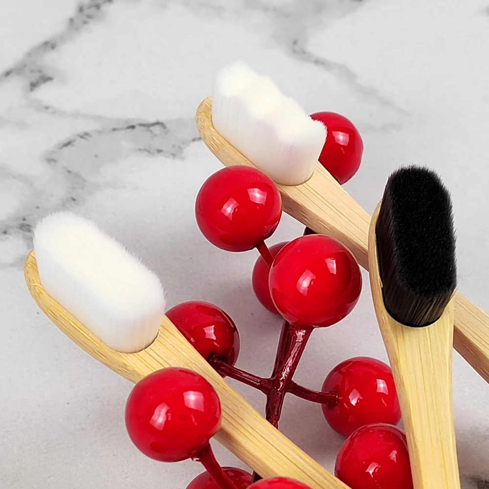 Best Eco Friendly Reusable Hotel Travel Ergonomic Soft Biodegradable Organic Charcoal Bamboo Case Bamboo Toothbrush with Logo