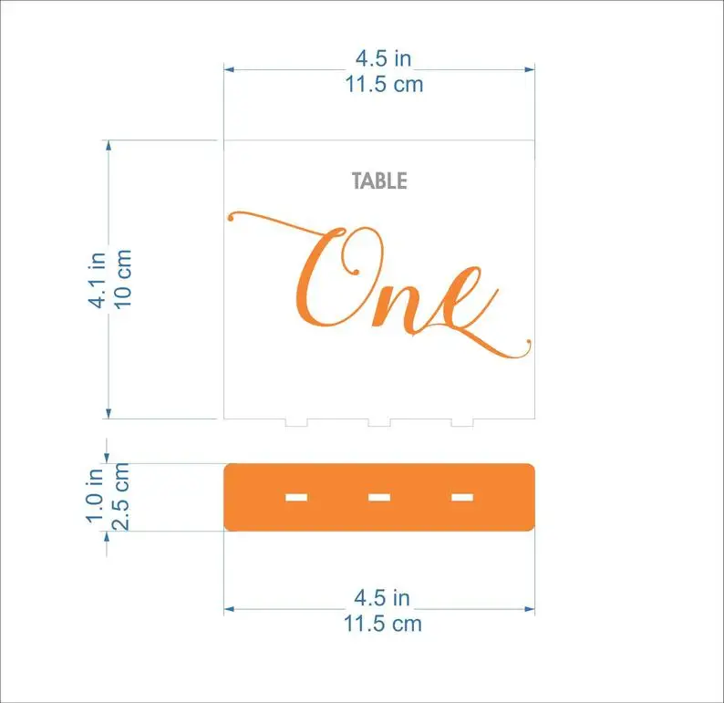 2021 Freestanding Table Signs Gold Mirror Clear Acrylic Place Card Standing Weeding Laser Cut