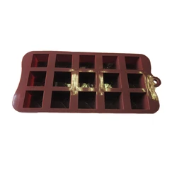 Pastry Piping Bags 15 Cavity Durable Non-stick Bakeware Baking Tray Molds Food Grade Silicone Chocolate Mould
