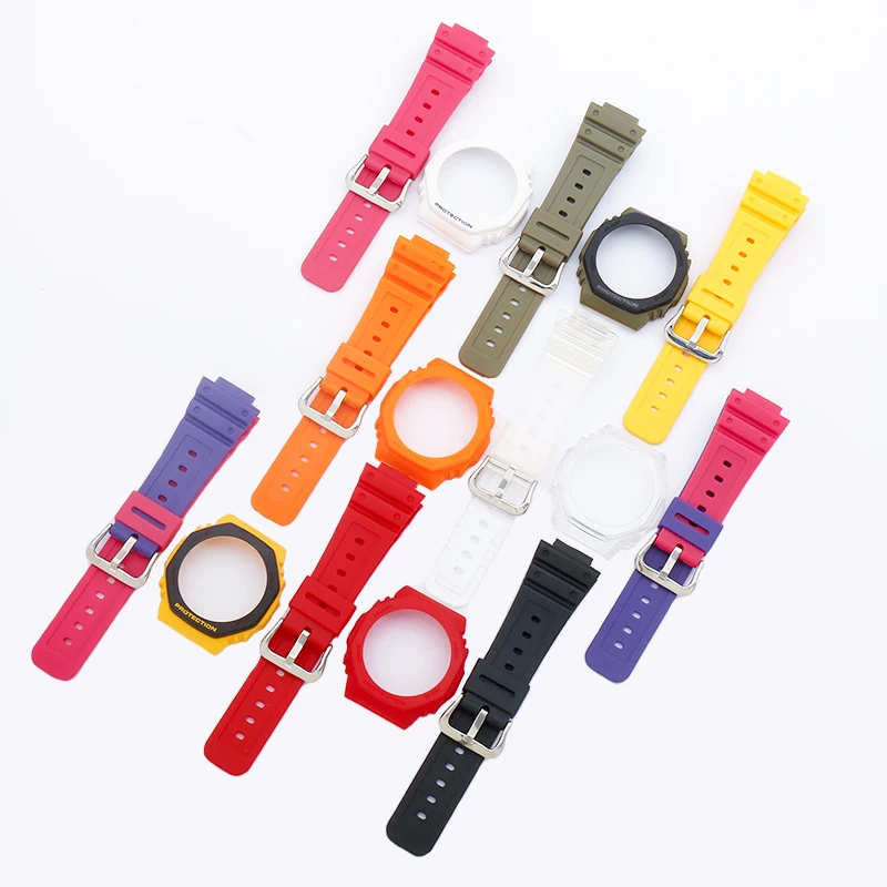 Watch accessories resin strap case for men and women suitable for G-SHOCK GA2100 modified watch strap