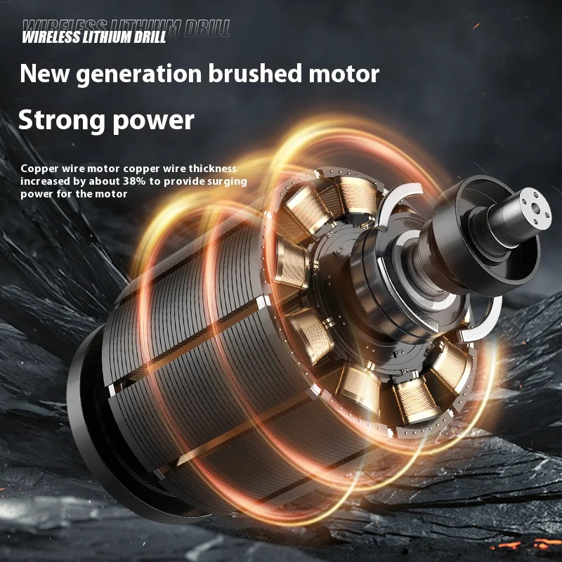 20 V wireless lithium battery brushless screwdriver electric hammer drill Lithium 20v cordless impact drill driver