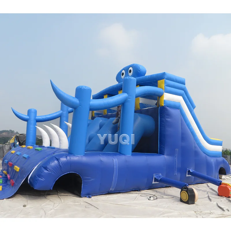Customized inflatable slides water slide park equipment pool for adults