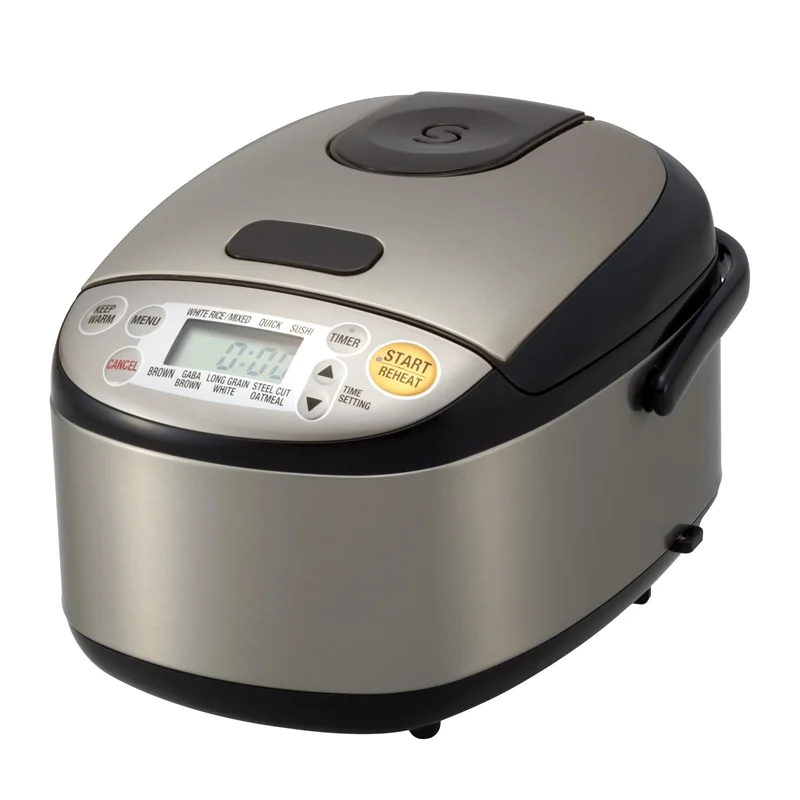 Rice Cooker Heater 3 Cups 6 Cups 8 Cups Uncooked Rice Stainless Steel Electric Rice Cooker with Smart Button Operate