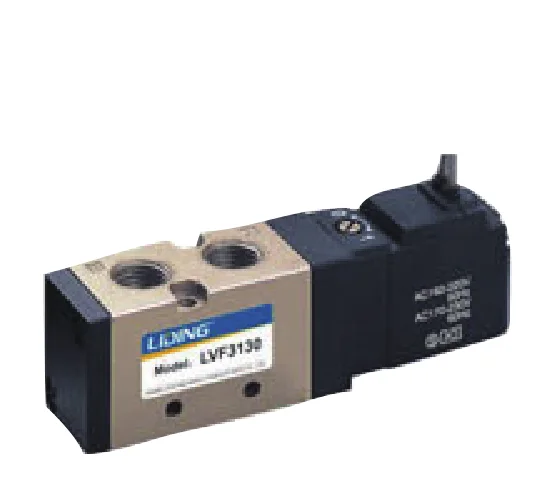 
LVF series dc 24v solenoid flow control 5/2 way pneumatic valve 