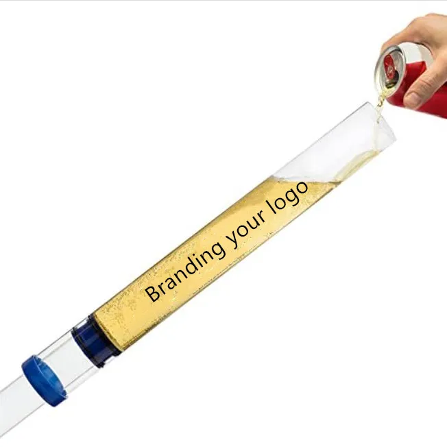 Custom black beer chug stick , beer bong syringe for college parties