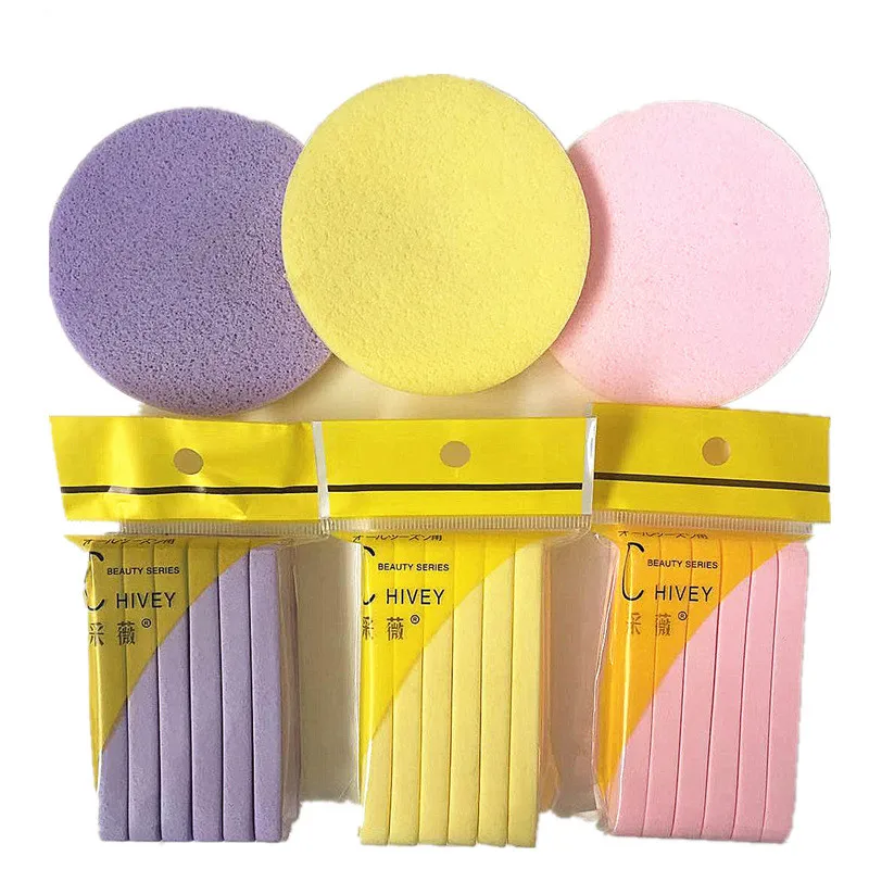 12pc Facial Sponges Cleansing Puff Face Wash Compressed Cleaning Stick Cleansing Pad Skin sponge for face washing