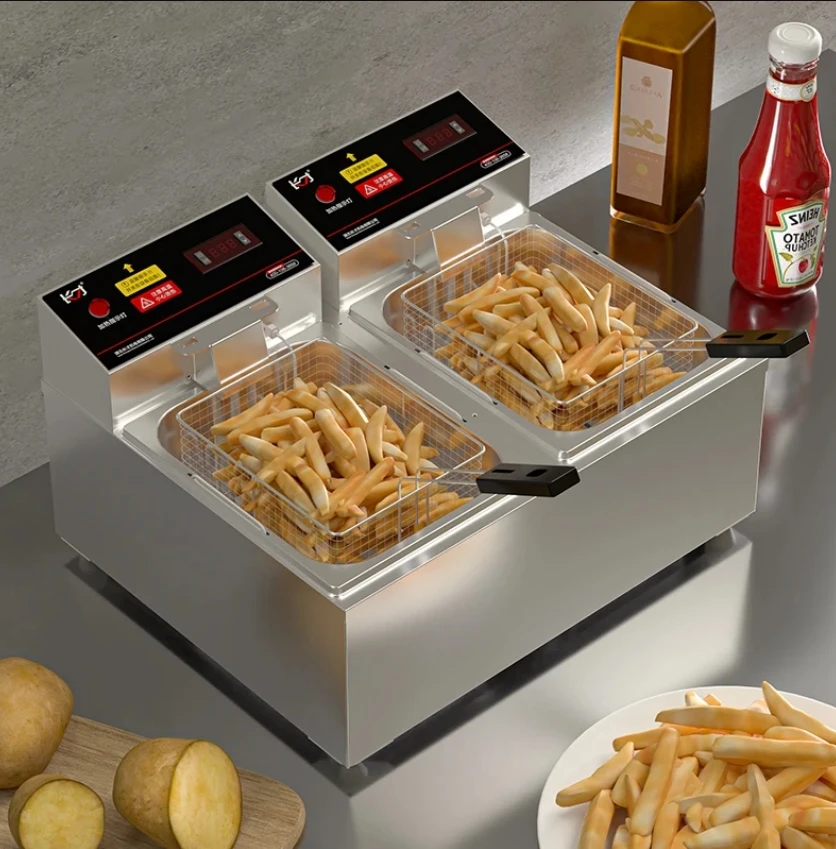 Factory Professional Commercial Electric Potato Deep Fryer for Fried Chicken Shop Fast Food Restaurant