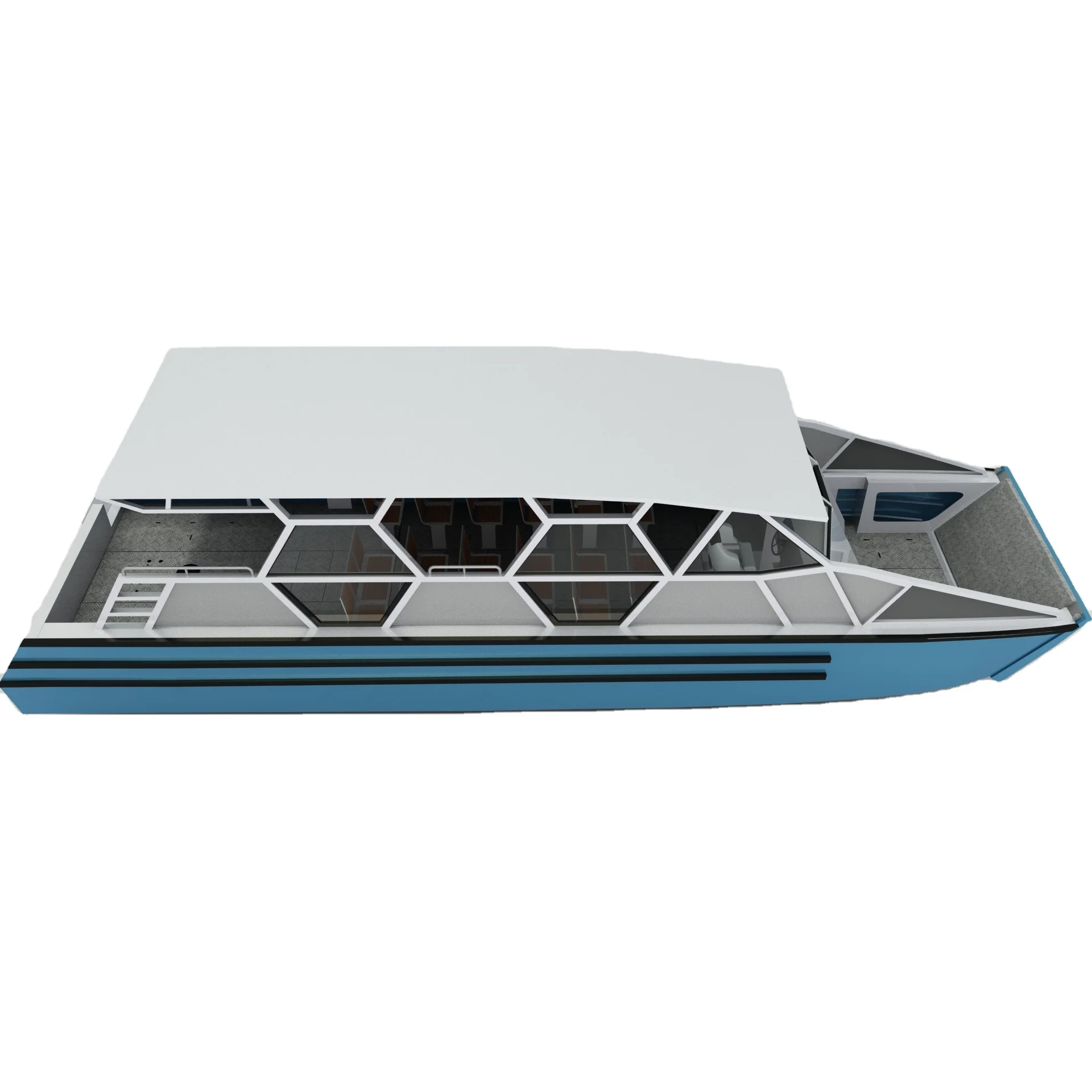 
12.6m Aluminum Offshore Water Taxi Tour Sightseeing Passenger Boat 